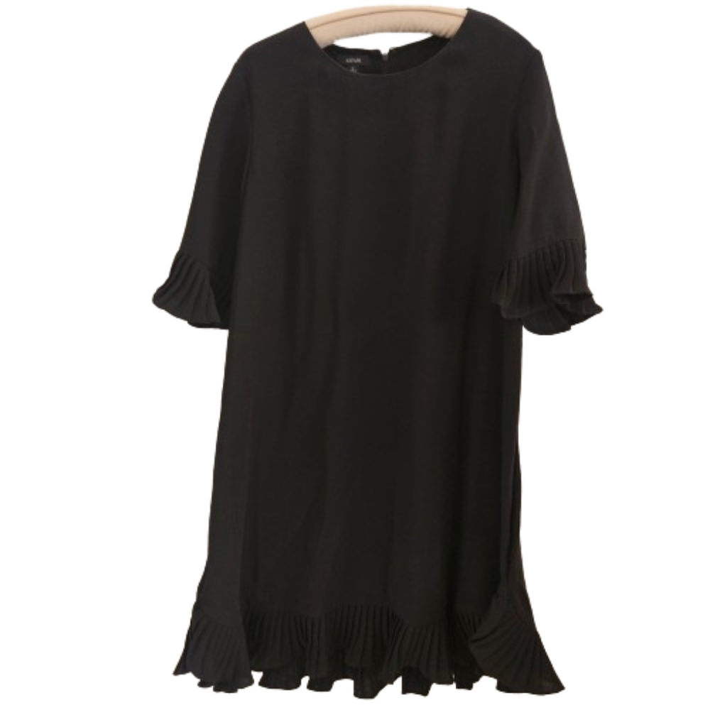 Alfani Black Dress, Ruffle Hem SZ 10